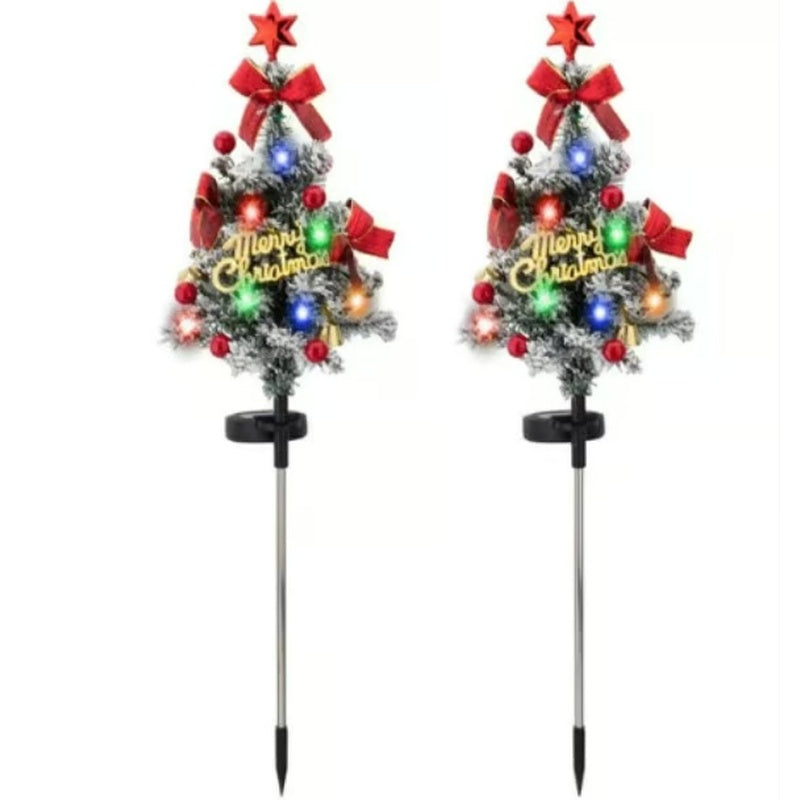 🎄Solar Christmas Tree Stake Lights