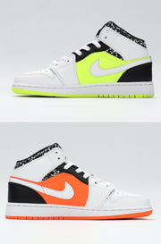 Jordan 1 Low Yellow Orange Sneakers 554725-870