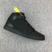 Air Jordan 1 Mid Sneakers, Black