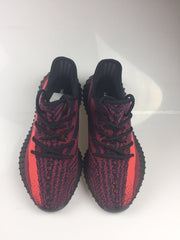 Adidas Yeezy Boost 350 V2 Black and Burgundy Sneakers