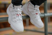 Jordan Air Jordan 11 Platinum Tint White High-Top Sneakers