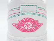 Nike Air Jordan 1 Low White Pink Sneakers 554723-101