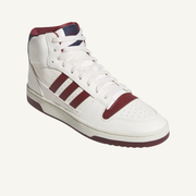 Adidas Men's White/Maroon Break Start Mid Sneakers, JR1453