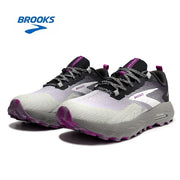 Brooks Cascadia 17 Trail Running Shoes in Gray and Purple