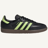 Adidas Originals Women's Black/Pulse Lime Samba OG Sneakers, JS1387