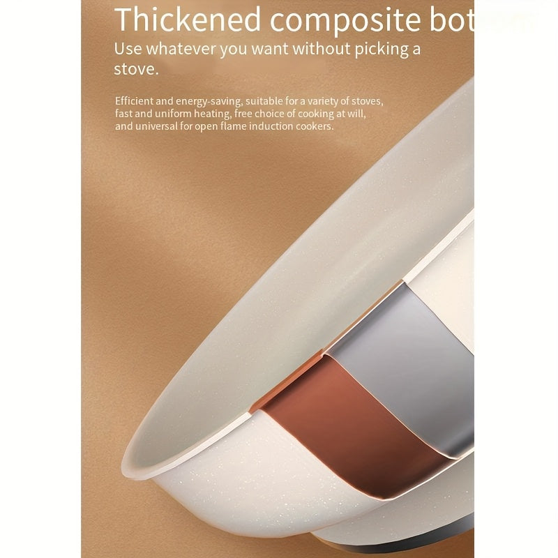 Non-Stick Frying Pan Non-Stick Cast Iron Frying Pan | Perfect for Steaks, Pancakes, and Stir-Fries, Compatible with Induction and Gas Stovetops, Easy to Clean and Durable