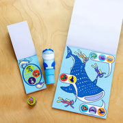 🦈 Stamp, Stick & Explore the Ocean! 🌊