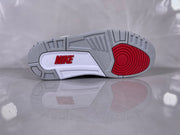 Jordan 3 White and Blue Elephant Print Sneakers