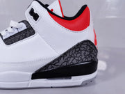 Air Jordan 3 Retro SE White Cement Fire Red Sneakers