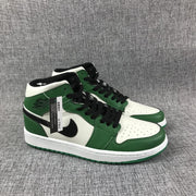 Jordan Air Jordan 1 Mid Celtics White Green Black Sneaker 852542-301