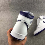 Air Jordan 1 Court Purple High-Top Sneakers White/Purple CD0461-151