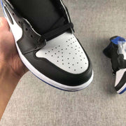 Jordan 1 Retro Fragment Black White Blue Sneakers 716371-040