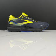 Brooks Ghost 15 Running Shoes, Charcoal Yellow Blue