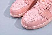 Jordan 1 Low Pink and Gold Women's Sneakers