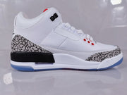 Jordan Air Jordan 3 Retro White Red Elephant Print Sneakers