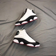 Air Jordan 13 He Got Game Sneakers Black White Red