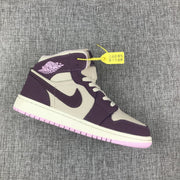 Air Jordan 1 Retro High OG White Purple Sneakers