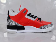Jordan Air Jordan 3 Retro Red Black Crackle Sneakers