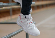 Jordan Air Jordan 11 Platinum Tint White High-Top Sneakers