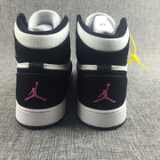 Jordan Air Jordan 1 High Black White Pink Sneakers