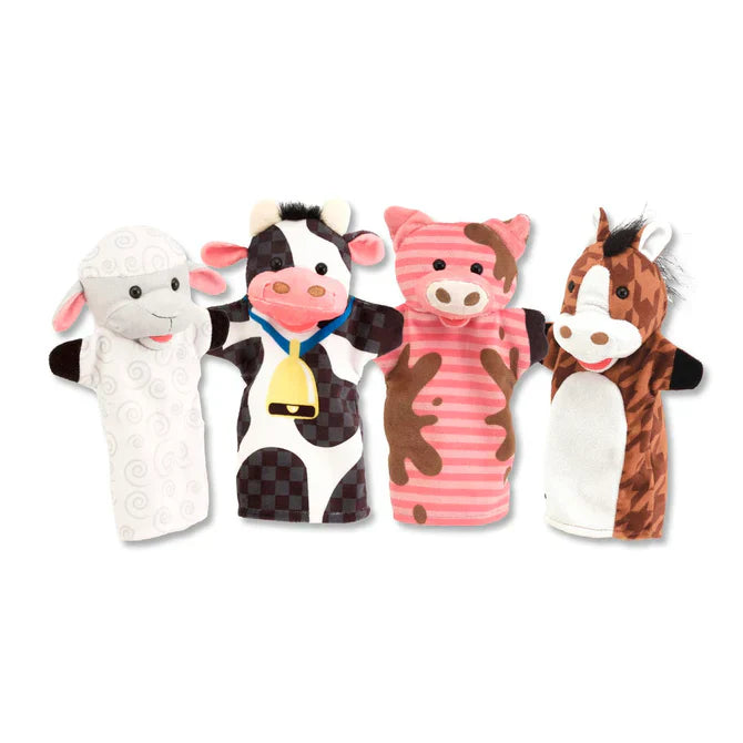 👋 Farm Animal Hand Puppet Set