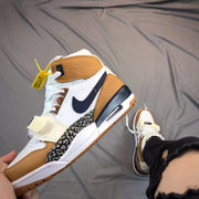 Jordan Legacy 312 High-Top Basketball Shoes, White Tan Navy