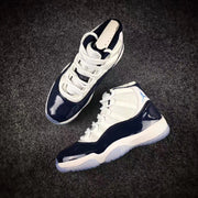 Jordan 11 Georgetown Navy High-Top Sneakers