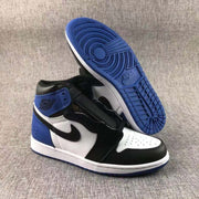 Jordan 1 Retro Fragment Black White Blue Sneakers 716371-040