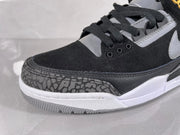 Air Jordan 3 Retro Black and Grey Sneakers