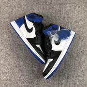 Jordan 1 Retro Fragment Black White Blue Sneakers 716371-040