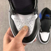Jordan 1 Retro Fragment Black White Blue Sneakers 716371-040