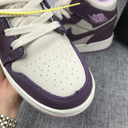 Air Jordan 1 Retro High OG White Purple Sneakers