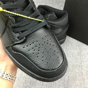 Air Jordan 1 Mid Sneakers, Black