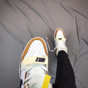 Jordan Legacy 312 High-Top Basketball Shoes, White Tan Navy