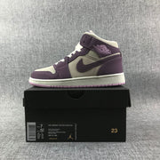 Air Jordan 1 Retro High OG White Purple Sneakers