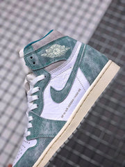 Jordan Air Jordan 1 High OG Teal and White Sneakers