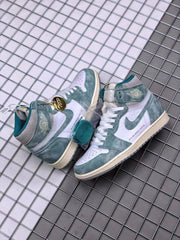 Jordan Air Jordan 1 High OG Teal and White Sneakers