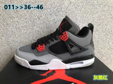 Jordan Air Jordan 4 Sneakers, Gray, Black and Red