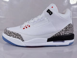 Jordan Air Jordan 3 Retro White Red Elephant Print Sneakers