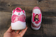 Air Jordan 11 Retro Low Pink Snakeskin Women's Sneakers