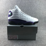 Jordan Air Jordan 13 Lakers Sneakers White Purple 414571-105