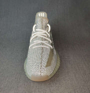Yeezy 350 V2 Knit Sneakers in Light Gray and Cream