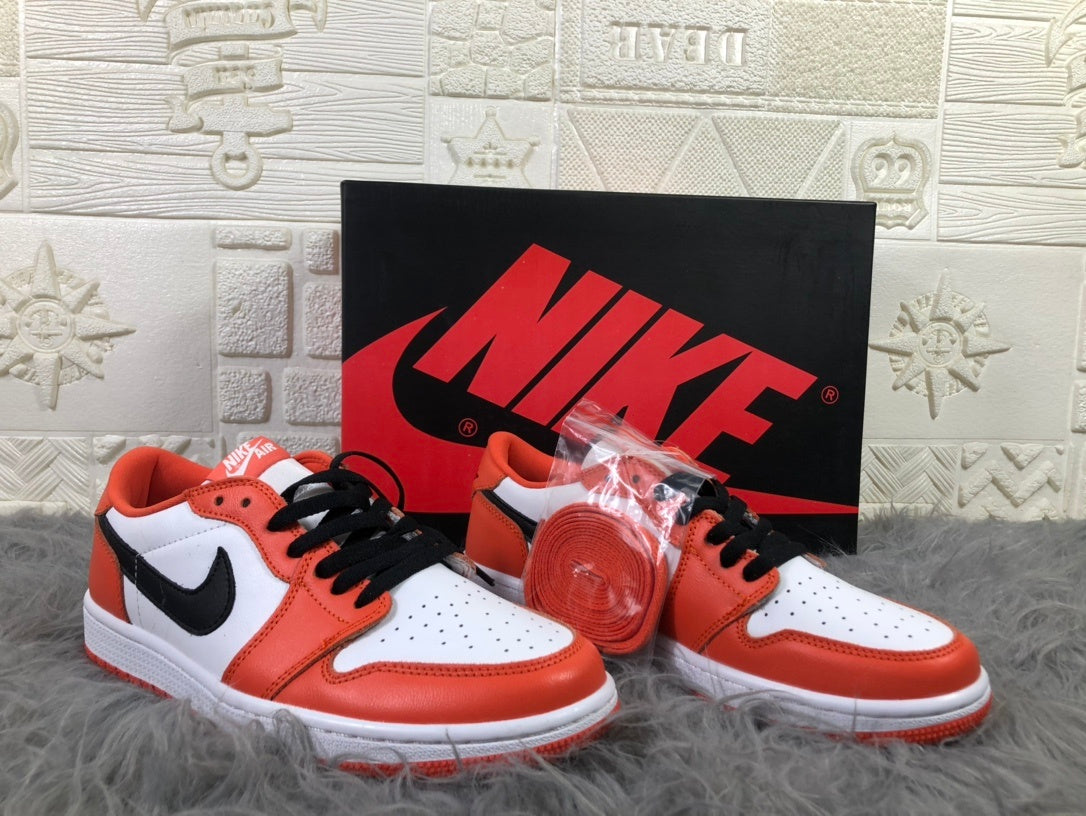 Nike Air Jordan 1 Low White Orange Sneakers CZ0790-801