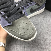 Jordan 1 Mid SE Sneakers Grey Purple 852842-203