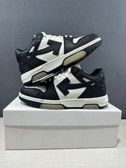 Off-White Out Of Office Low-Top Sneakers Black White OMAI89C99LEA0070110
