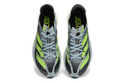 Adizero Adios Pro Running Shoes in Gray and Neon Green