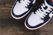 Air Jordan 1 Low Midnight Navy White 553558-481 Sneakers