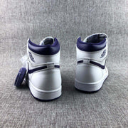 Air Jordan 1 Court Purple High-Top Sneakers White/Purple CD0461-151