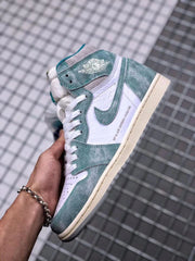 Jordan Air Jordan 1 High OG Teal and White Sneakers