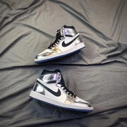 Jordan Air Jordan 1 Pass The Torch High-Top Sneakers Silver White
